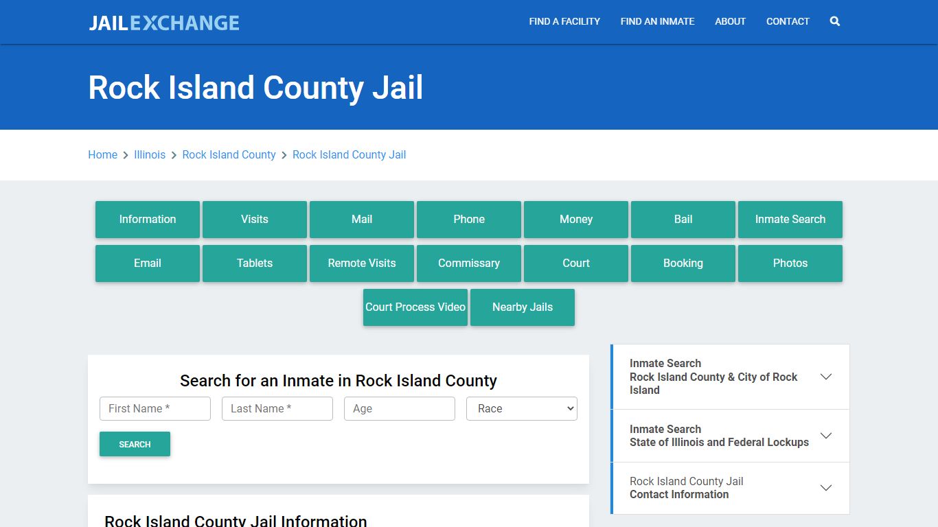 Rock Island County Jail Roster Lookup, IL, Inmate Search