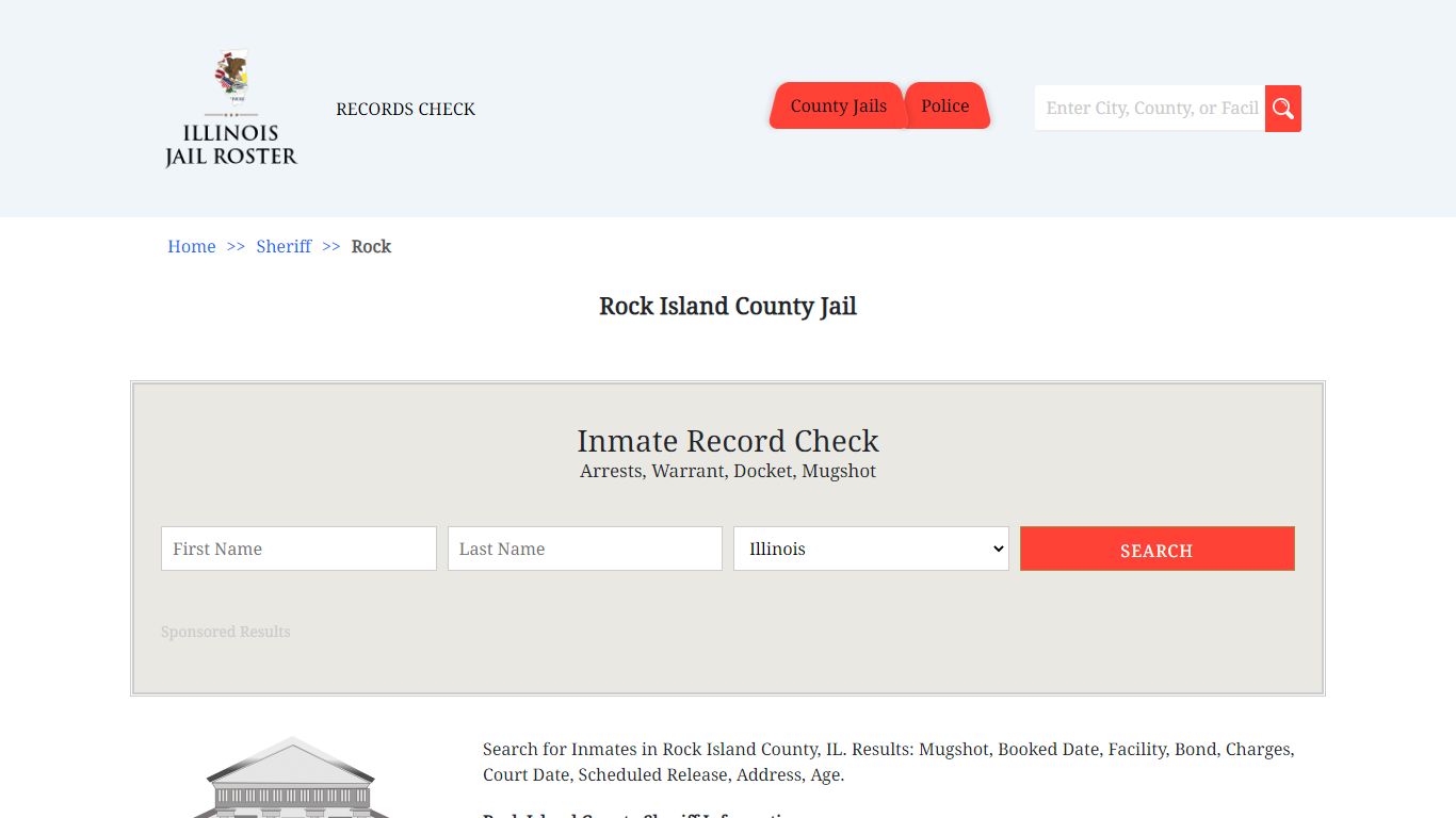 Rock Island County Jail - Jail Roster Search