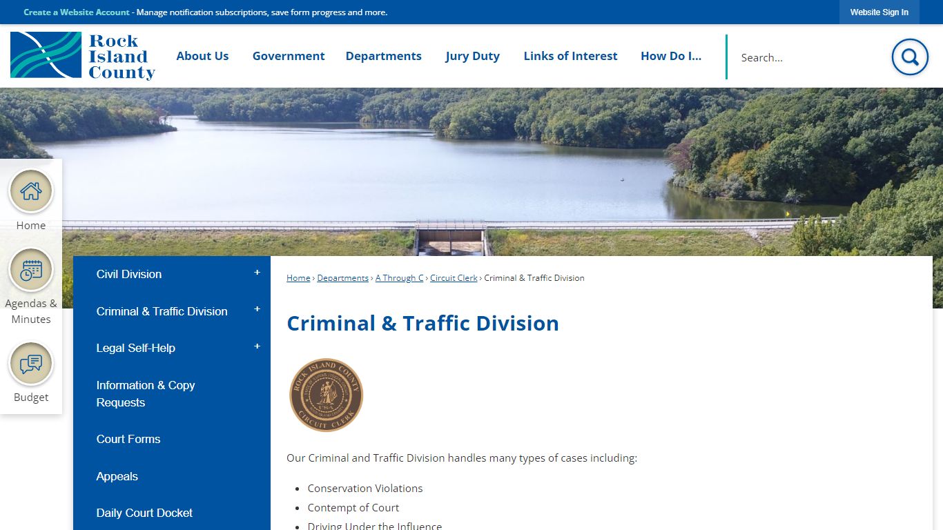 Criminal & Traffic Division - Rock Island County, IL